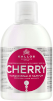 Шампунь-кондиционер для волос Kallos KJMN с маслом вишневых косточек (1л) - 