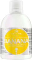 Шампунь для волос Kallos KJMN Для укрепления с мультивитаминным комплексом. Банан (1л) - 