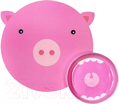 

Набор детской посуды Doiy, Розовый, Hungry Pig / DYHUNMAPI