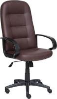 Кресло офисное Tetchair Devon кожзам (коричневый) - 