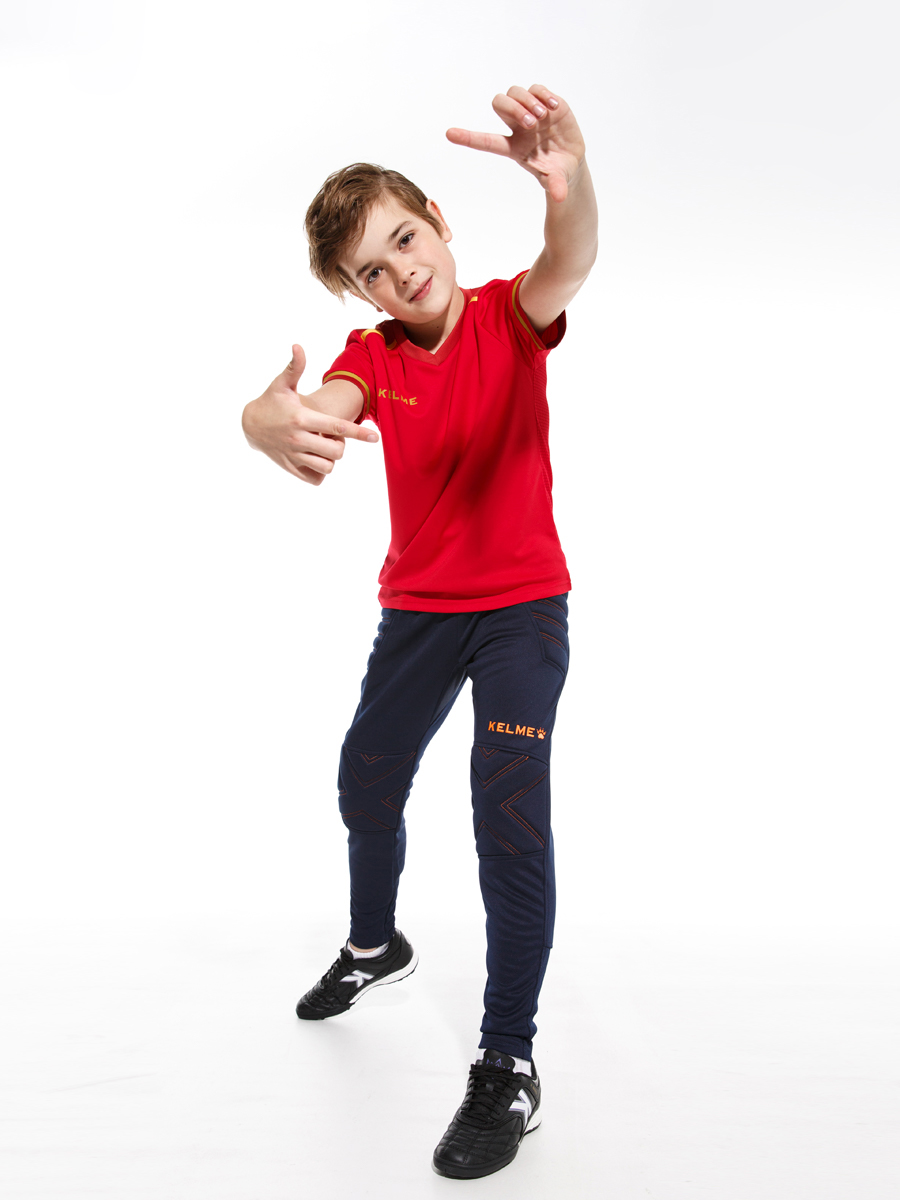Брюки футбольные Kelme Goalkeeper Pants Kid / K15Z408LC-422 (темно-синий, р.150) — фото 2