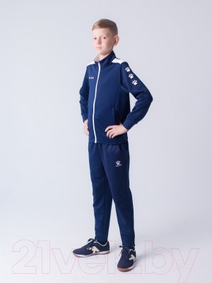 Спортивный костюм детский Kelme Tracksuit / 3773200-424 (р-р 160, темно-синий)