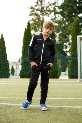 Спортивный костюм детский Kelme Tracksuit / 3773200-003 (р-р 160, черный)