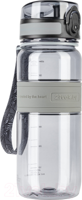 Бутылка для воды 21vek Magic Ion / 5029 (650мл, серый)