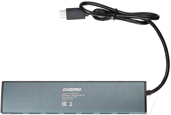 USB-хаб Digma HUB-7U3.0С-UC-G