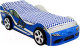 Стилизованная кровать детская Бельмарко Супра / 1251 (синий) - 