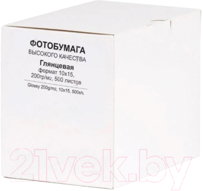 

Фотобумага Revcol, Белый, 10х15, 200 г/м, 500л. / 6406