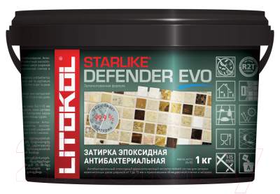 Фуга Litokol Эпоксидная Starlike Defender Evo S.210 (1кг, серо-бежевый)