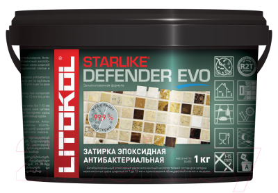 Фуга Litokol Эпоксидная Starlike Defender Evo S.208 (1кг, песочный)