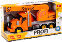 Кран игрушечный Полесье Профи / 86617 (инерционный, оранжевый) - 