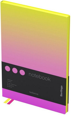 Записная книжка Berlingo Radiance А5 NB0 93501 (80л, желтый/розовый градиент) - 