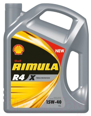 Моторное масло Shell Rimula R4X 15W40 (4л)