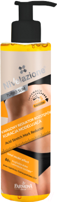 Крем антицеллюлитный Farmona Nivelazione Turbo Slim для похуден. и упругости кожи с кислотами (200мл)