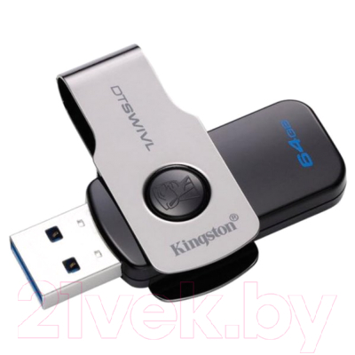 Usb flash накопитель Kingston Data Traveler SWIVL USB3.0 64Gb (DTSWIVL/64GB)
