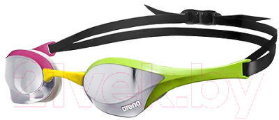 Очки для плавания ARENA Cobra Ultra Mirror 1E032 569 (серебристый/зеленый/розовый)