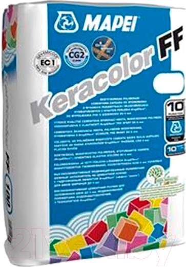 Фуга цементная Mapei Keracolor FF N111 (2кг, cветло-cерый)