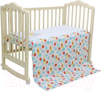 Комплект постельный для новорожденных Polini Kids Disney Baby. Медвежонок Винни Чудесный день 3 (желтый)