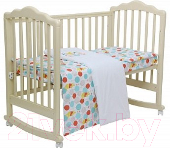 Комплект постельный для новорожденных Polini Kids Disney Baby. Медвежонок Винни Чудесный день 3 (желтый)