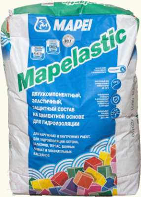 Гидроизоляция цементная Mapei Mapelastic Компонент A (24кг)
