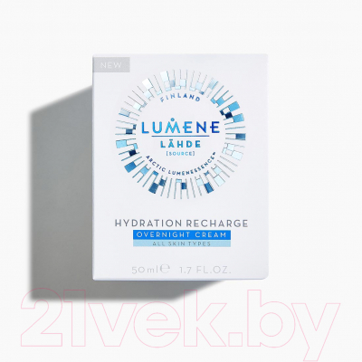Крем для лица Lumene Lähde Hydration Recharge Overnight ночной (50мл)