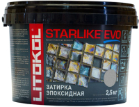 Фуга Litokol Эпоксидная Starlike Evo S.115 (2.5кг, серый шелк) - 