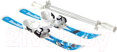 Комплект беговых лыж Hamax Sno Kids Children's Skis With Poles Blue Car Design / HAM561001