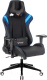 Кресло геймерское Бюрократ Zombie Viking-4 Aero Blue (искусственная кожа/ткань, черный/синий) - 