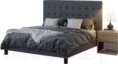 

Двуспальная кровать Proson, Madrid Boxspring Standart Savana Grey 180x200