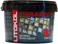 Фуга Litokol Эпоксидная Starlike Evo S.550 (2.5кг, красный) - 