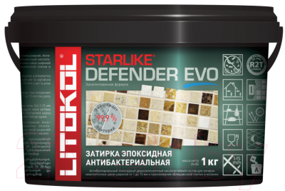 Фуга Litokol Эпоксидная Starlike Defender Evo S.700 (1кг, кристалл)
