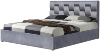 Двуспальная кровать Halmar Annabel 160x200 (серый) - 