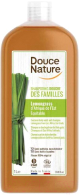 Шампунь для волос Douce Nature Органический с экстрактом лемонграсса (1л)