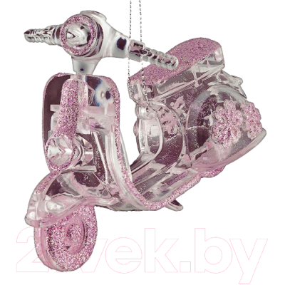 

Елочная игрушка Erich Krause, Серебристый;розовый;прозрачный, Decor Мопед / 45657