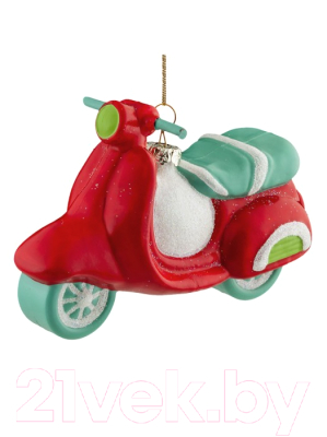 

Елочная игрушка Erich Krause, Красный;бирюзовый, Decor Мопед / 47806