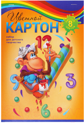 

Набор цветного картона Hatber, Забавная обезьянка / 8Кц4-01861