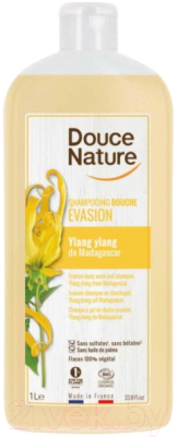 Шампунь для волос Douce Nature Органический с экстрактом иланг-иланга (1л)