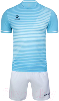 Футбольная форма Kelme Short Sleeve Football Uniform / 3801169-449 (2XL, голубой)