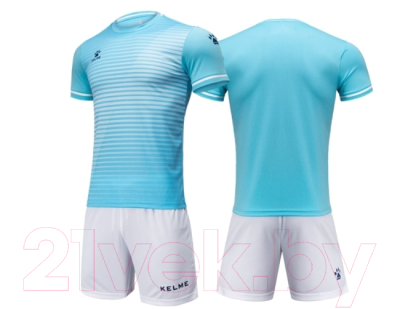 Футбольная форма Kelme Short Sleeve Football Uniform / 3801169-449 (M, голубой)