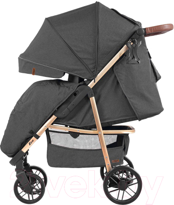 Детская прогулочная коляска Baby Tilly Eco T-166 (Midnight Gray)