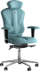 Кресло офисное Kulik System Victory Design экокожа (синий с подголовником) - 