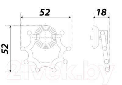 Ручка для мебели Boyard Marine RC116AB.21