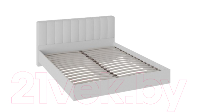 Двуспальная кровать ТриЯ Глория НМ 160x200 (белый)