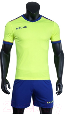 Футбольная форма Kelme S/S Football Set / 3871001-918 (XS, салатово-синий)