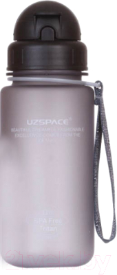 Бутылка для воды UZSpace Colorful Frosted / 3024 (400мл, серый)