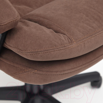 Кресло офисное Tetchair Comfort LT флок (коричневый)