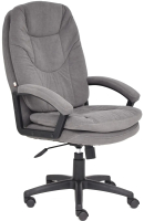 Кресло офисное Tetchair Comfort LT флок (серый) - 