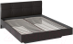 Двуспальная кровать ТриЯ Элис тип 1 с мягкой обивкой 160x200 (темный) - 