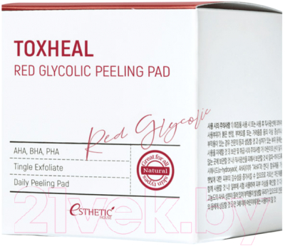 Пилинг для лица Esthetic House Toxheal Red Glyucolic Peeling Pad (100шт)