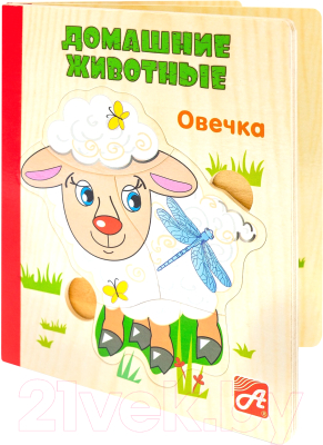

Развивающая книга Анданте, Домашние животные. Книжка-деревяшка / RDI-D052a