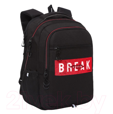 Рюкзак Grizzly RU-132-2 (черный/красный)